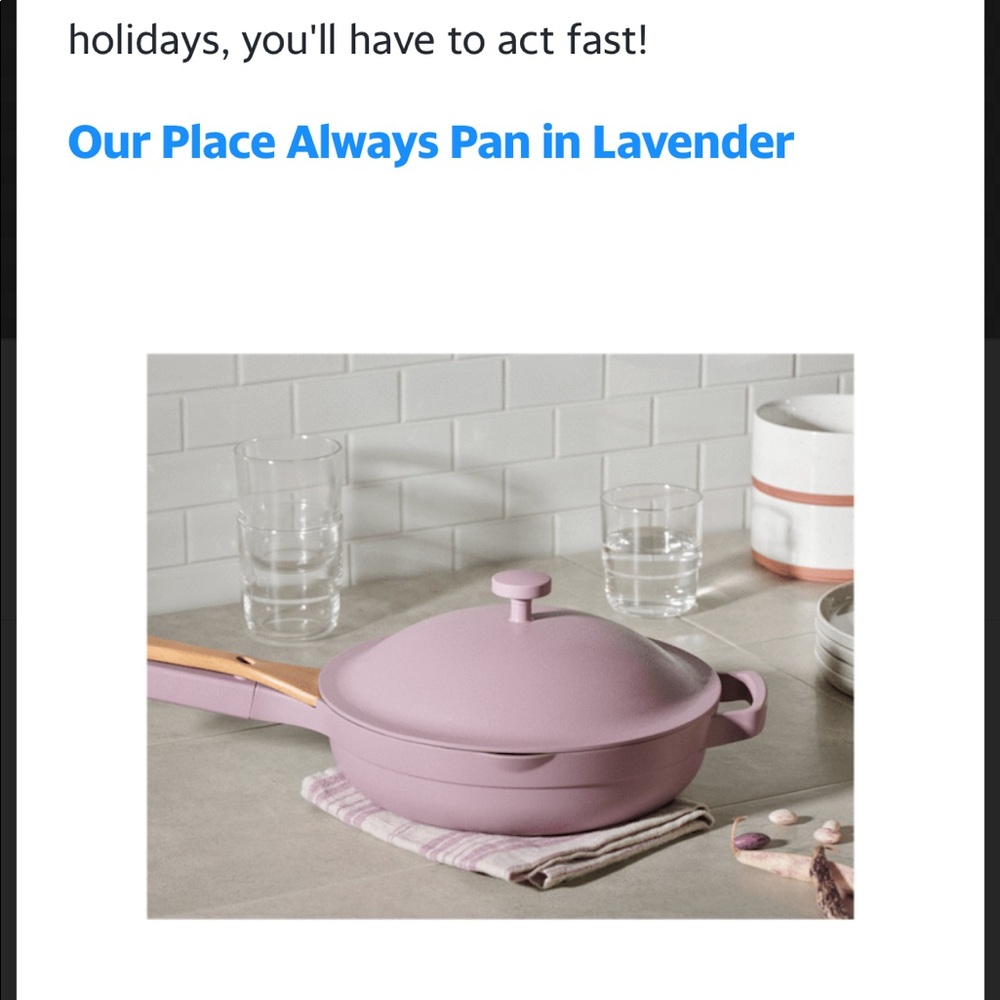 Our Place always pan lavender 🦄 new without box